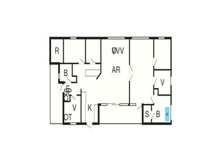 Ferienhaus Ebeltoft Grundriss 2