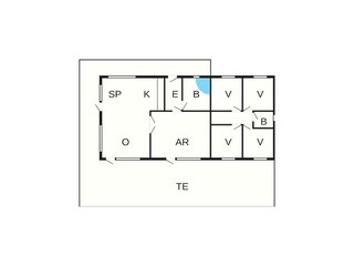 Vakantiehuis Ansager Grondplan 40