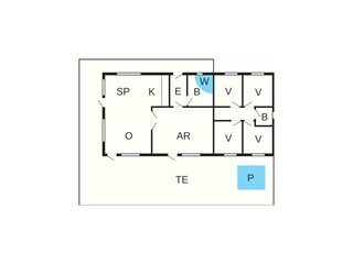 Casa de vacaciones Ansager Plano de planta 40