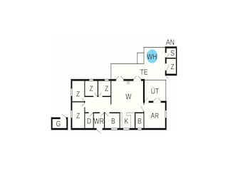 Holiday house Aalbæk Floor Plan 56