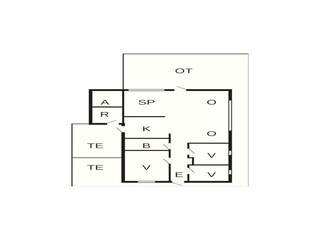 Vakantiehuis Løkken Grondplan 2