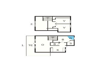 Appartement Søndervig Plan d'étage 58