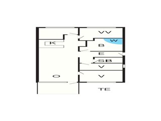 Appartamento Søndervig Pianta del piano 2