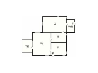 Vakantiehuis Grondplan 21