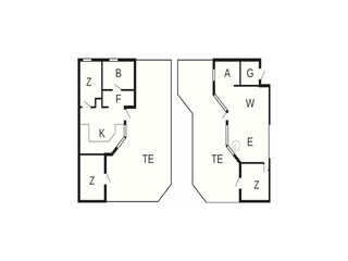 Vakantiehuis Løkken Grondplan 42