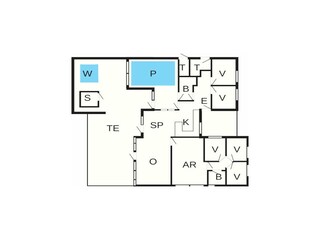 Casa de vacaciones Marielyst Plano de planta 41