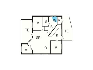 Holiday house Høll Floor Plan 3