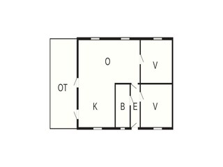 Casa de vacaciones Als Plano de planta 40