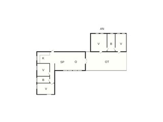 Vakantiehuis Flovt Strand Grondplan 2