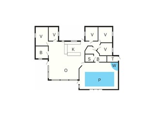 Vakantiehuis Marielyst Grondplan 57