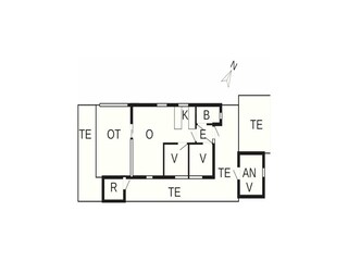 Vakantiehuis Enø Grondplan 25