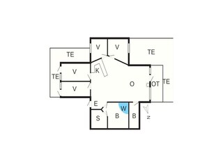 Vakantiehuis Høll Grondplan 2