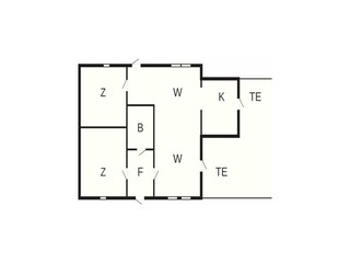 Holiday house Vaeggerløse Floor Plan 2