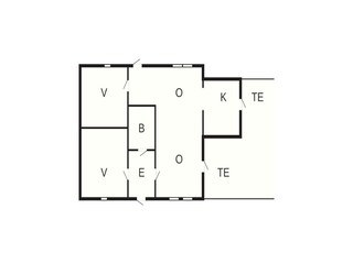 Holiday house Vaeggerløse Floor Plan 40