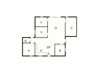 Vakantiehuis Ansager Grondplan 5