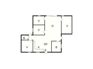 Vakantiehuis Ansager Grondplan 27