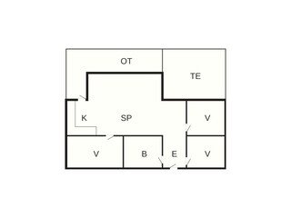 Vakantiehuis Gjellerodde Grondplan 42