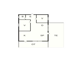 Vakantiehuis Ansager Grondplan 44