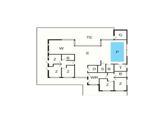 Vakantiehuis Bratten Strand Grondplan 4
