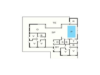 Vakantiehuis Bratten Strand Grondplan 5