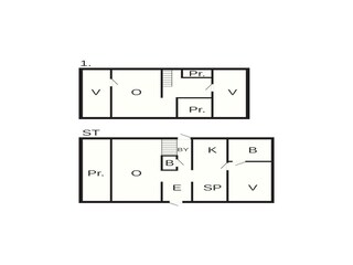 Vakantiehuis Kivik Grondplan 5