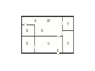 Casa de vacaciones Vorupør Plano de planta 6