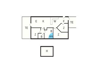 Apartamento Søndervig Plano de planta 2