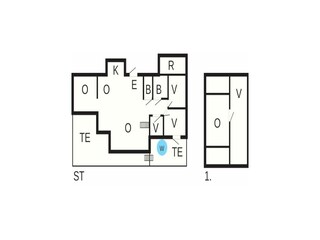 Casa per le vacanze Skjold Pianta del piano 56