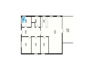 Vakantiehuis Aalbæk Grondplan 19