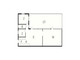 Vakantiehuis Kulhuse Grondplan 42