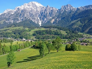 Blick auf die Leoganger Steinberge