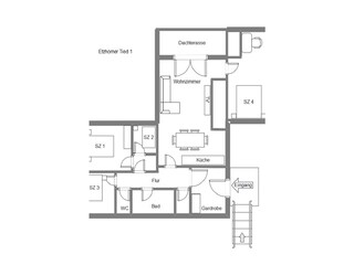 Appartamento per vacanze Oldenburg Pianta del piano 22