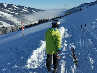 Familiy skiing are - the Huendle