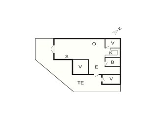 Vakantiehuis Vaeggerløse Grondplan 52