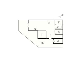 Holiday house Vaeggerløse Floor Plan 53