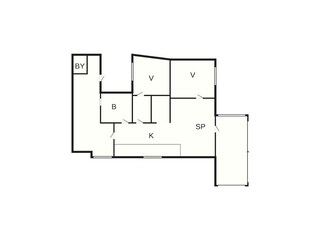 Vakantiehuis Dannemare Grondplan 28