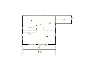 Vakantiehuis Marielyst Grondplan 36