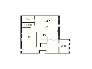 Casa de vacaciones Sakskøbing Plano de planta 50