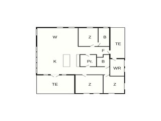 Maison de vacances Vaeggerløse Plan d'étage 42