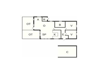 Casa per le vacanze Oksbøl Pianta del piano 38