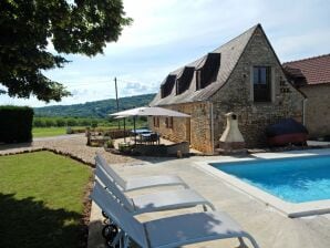 Gemütliches Ferienhaus mit Pool in Saint-Léon-sur - Plazac - image1