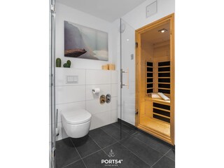Badezimmer mit Sauna