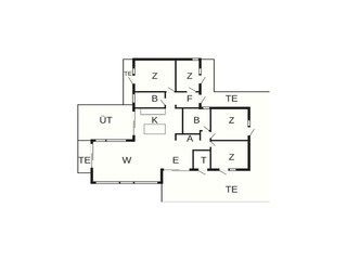 Vakantiehuis Hirtshals Grondplan 42