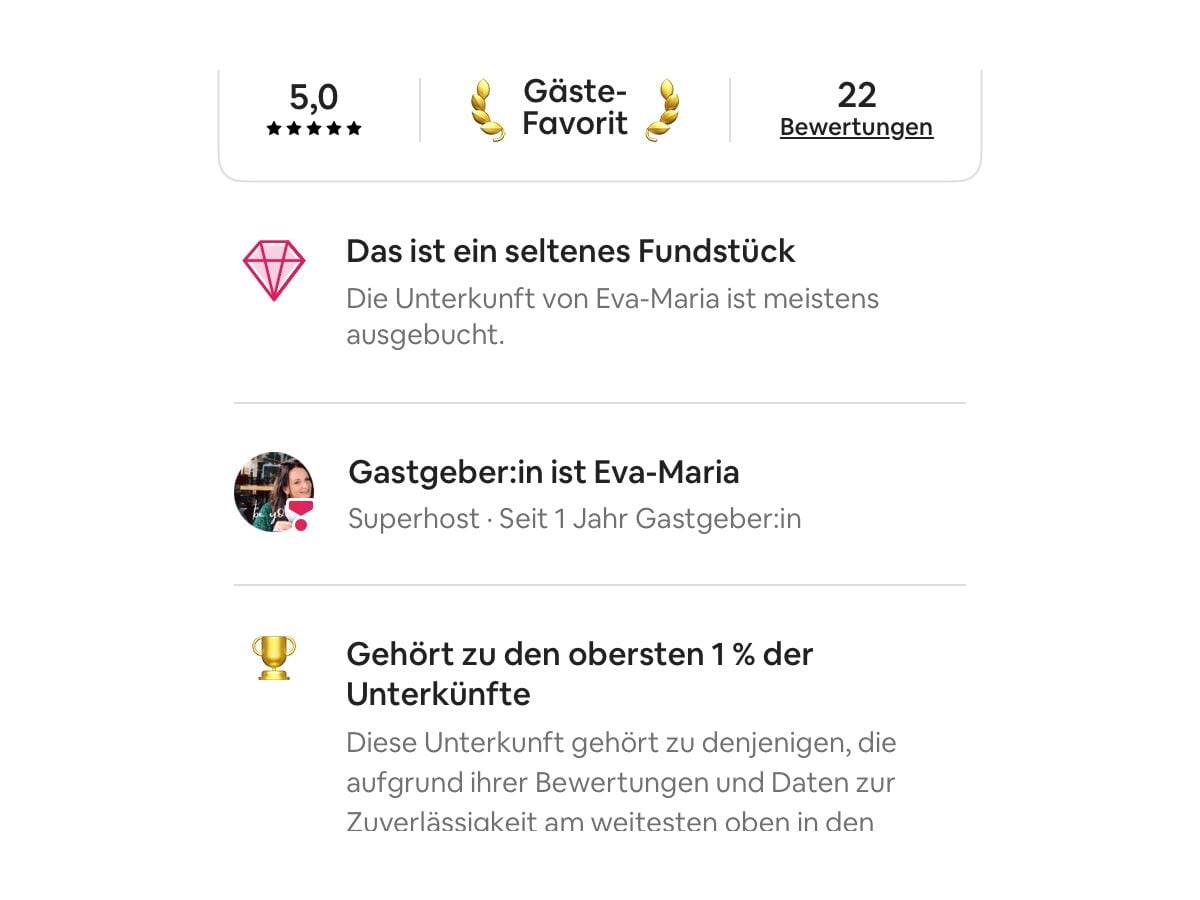 Bewertung Airbnb