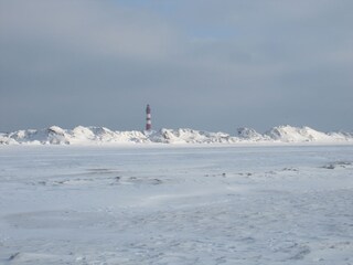 Amrumer Leuchtturm in the winter