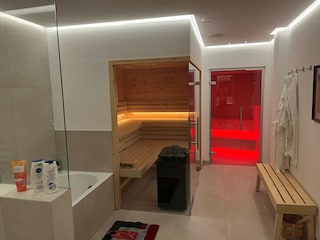 finnische Sauna und Dampfsauna