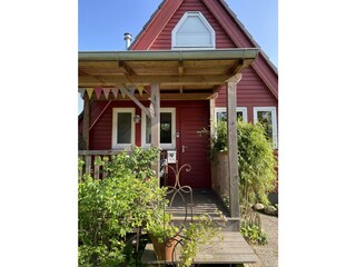 Terrasse vorm Haus