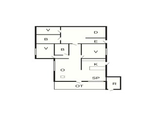 Casa de vacaciones Fjand Plano de planta 38