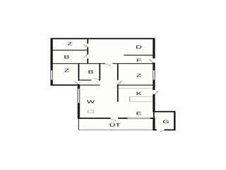 Vakantiehuis Fjand Grondplan 39