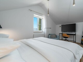 Bedroom No2 with king-size bed 180cm x 200cm, A/C, a TV